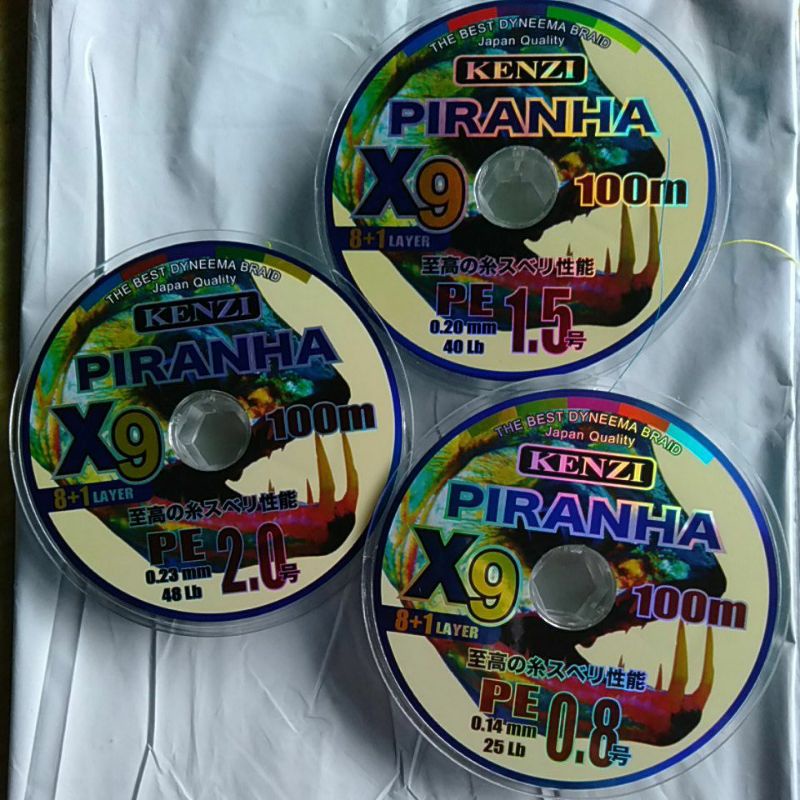 Senar PE Piranha X9 100.M