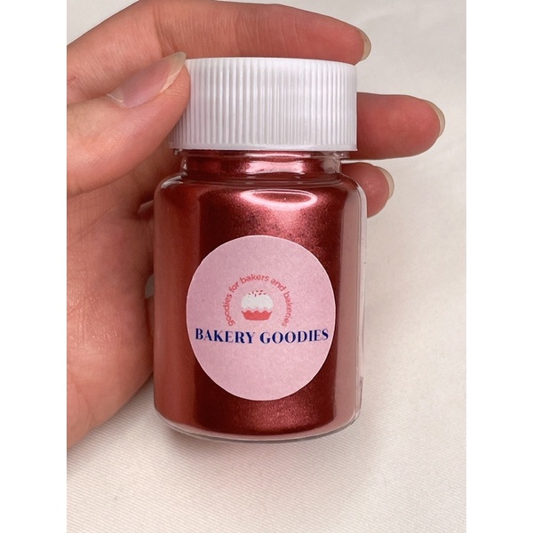 

bubuk luster dust warna red merah gelap burgundy bubuk pewarna kue metalik merah anggur burgundy edible 15gr