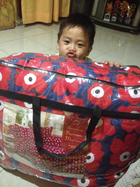 Promo Murah Bedcover Set King Uk 180 X 200 | Motif Bunga | Murah Natasha Bedcover