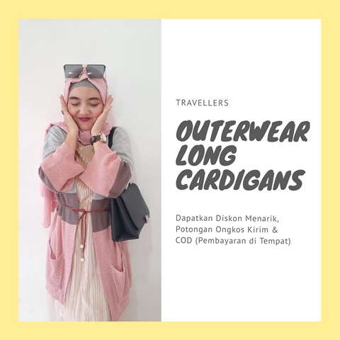 Outerwear Long Cardigans Cardigan Rajut by Travellers