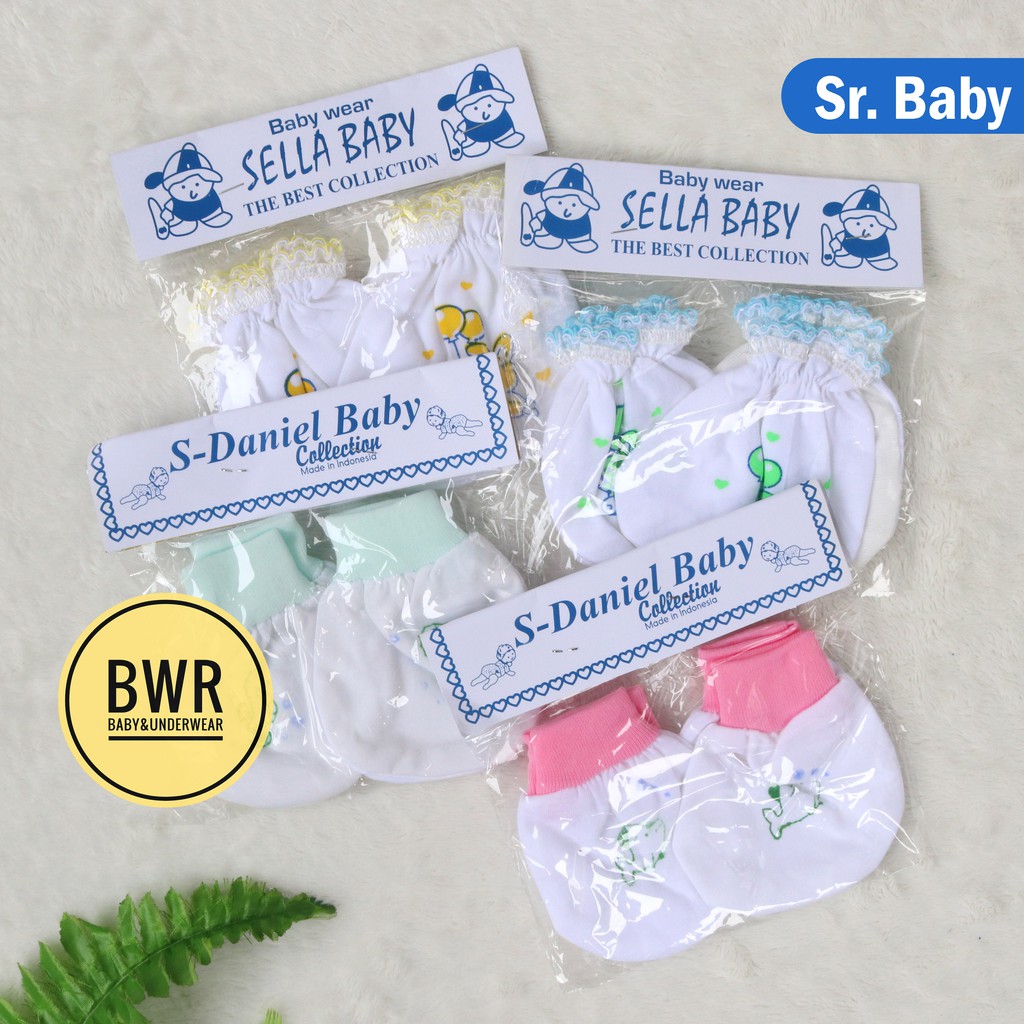 SARUNG TANGAN KAKI BAYI | SARUNG TANGAN BAYI | SARUNG TANGAN MURAH - Bwr V A3 B3