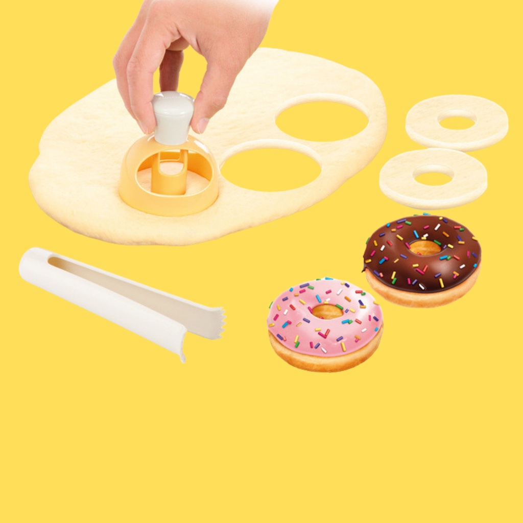 Cetakan Donat Bulat Doughnut Donut Mold dengan Set Gagang