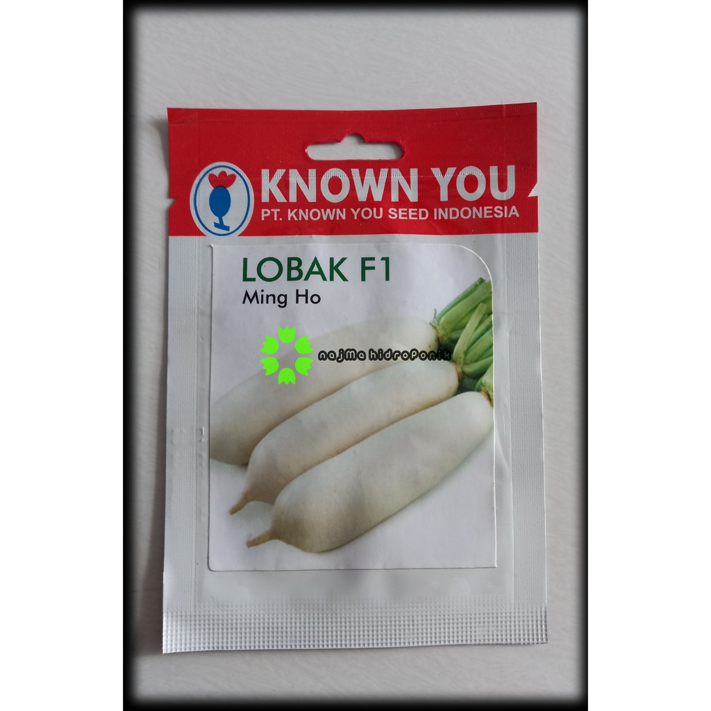 Benih/bibit Lobak Ming Ho Pouch (Known You Seed)