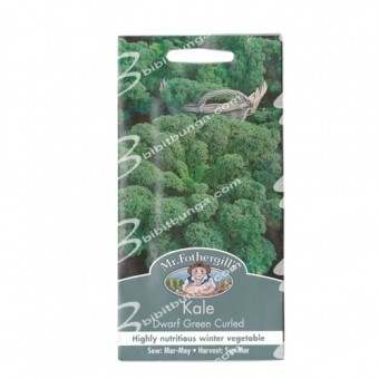 Bibit Benih Biji Mr Fothergills Kale Dwarf Green Curled - 400 biji