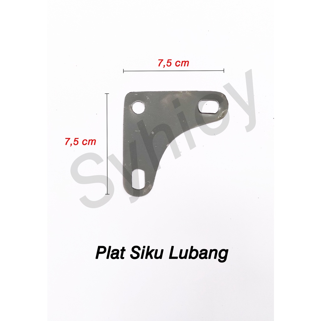 Plat Siku Lubang Segitiga per pcs