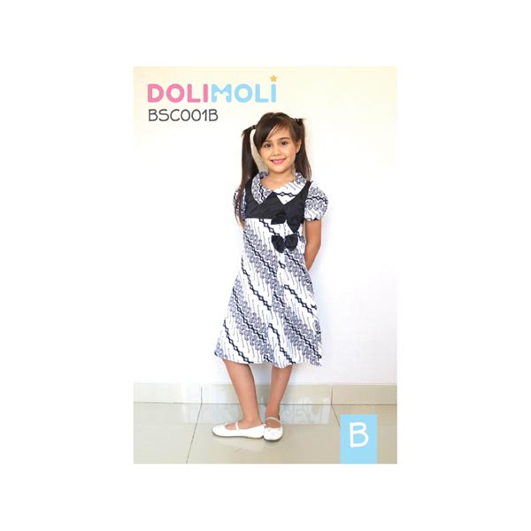 Baju Dress Anak Perempuan |  Dolimoli School Edition - 024.3743