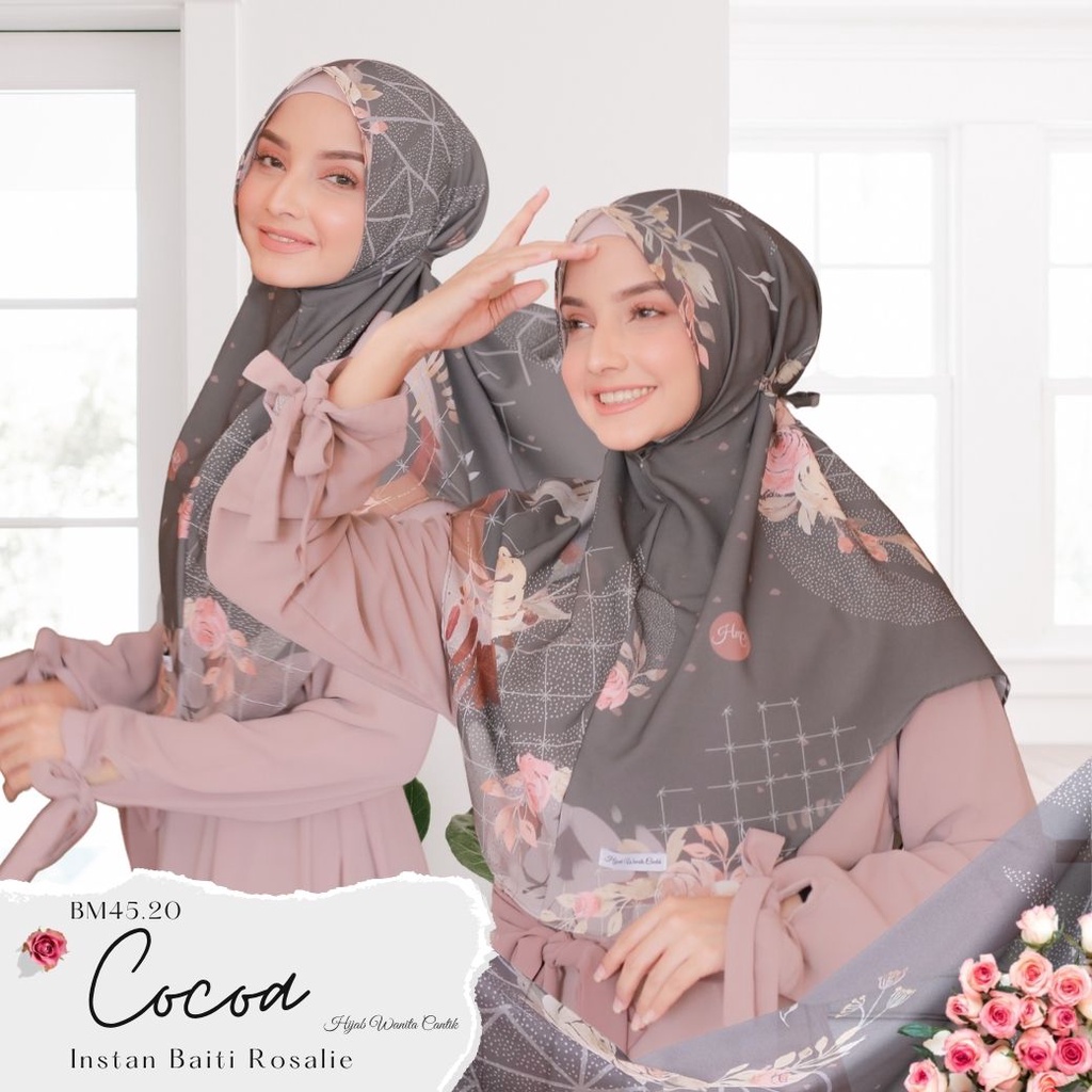 Hijabwanitacantik - Instan Baiti Rosalie Series | Hijab Instan | Jilbab Instan-Cocoa