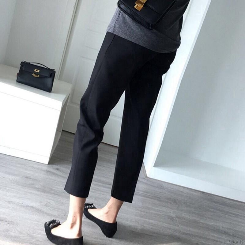  Celana  Panjang Casual  Model High Waist Longgar Bahan 