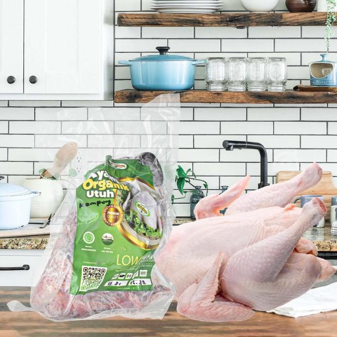 

Ayam Berkah Organik Frozen Ayam Kampung Utuh Organik 700 - 800 Gr