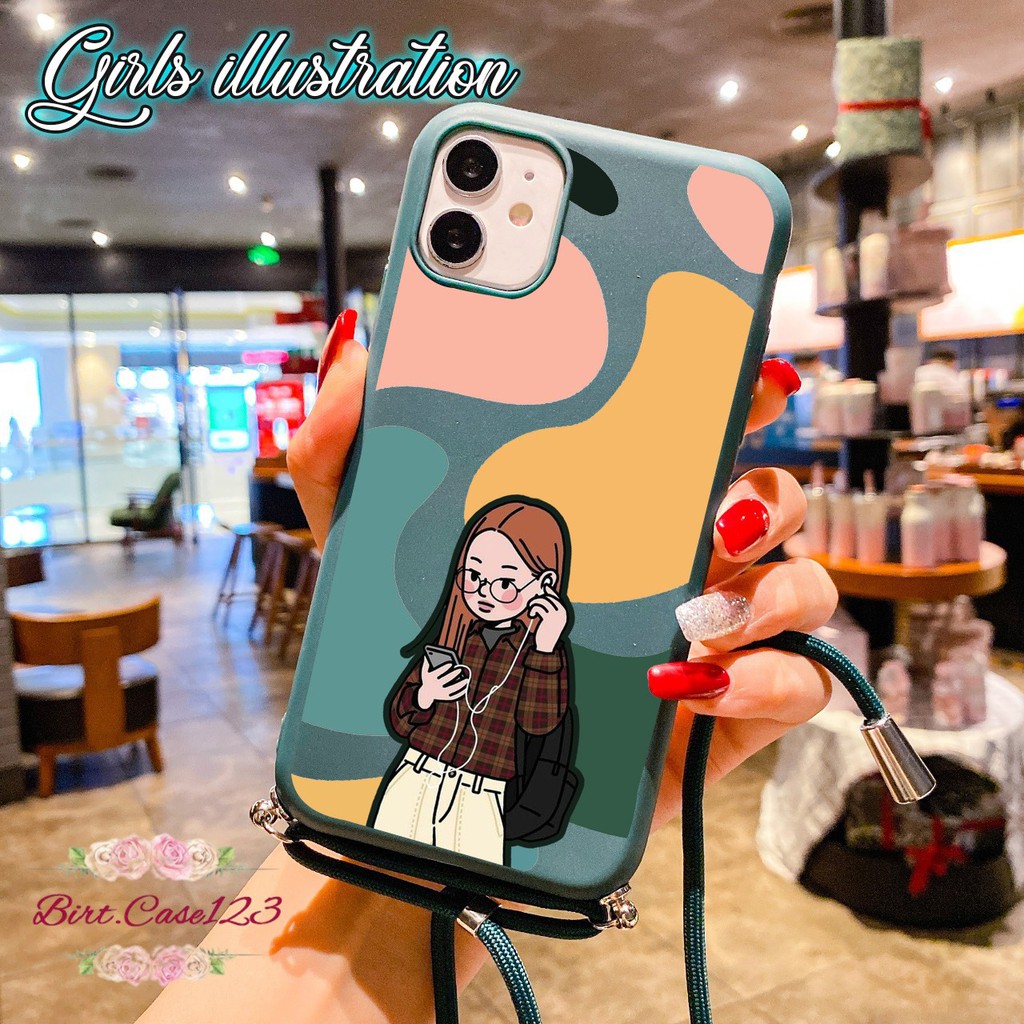 SOFTCASE SLINGCASE TALI LANYARD CANDY GIRLS OPPO VIVO XIAOMI SAMSUNG REALME IPHONE ALL TYPE BC5660