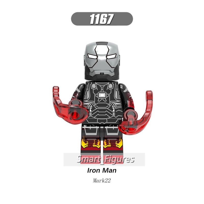 X0246 Mainan Action Figure Iron Man Minifigures Mark 6 22 36 37 38 40 41 42 Marvel Untuk Koleksihadiah Anak