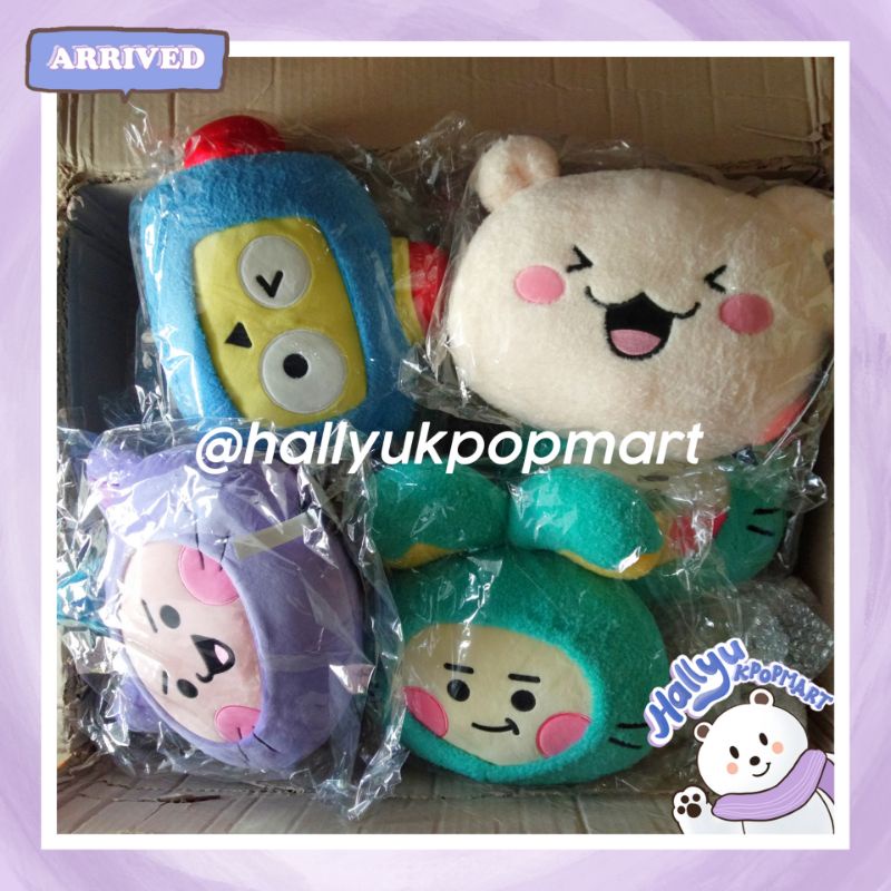 [READY STOCK] TREASURE X LINE FRIENDS - TRUZ DOLL FACE CUSHION OFFICIAL