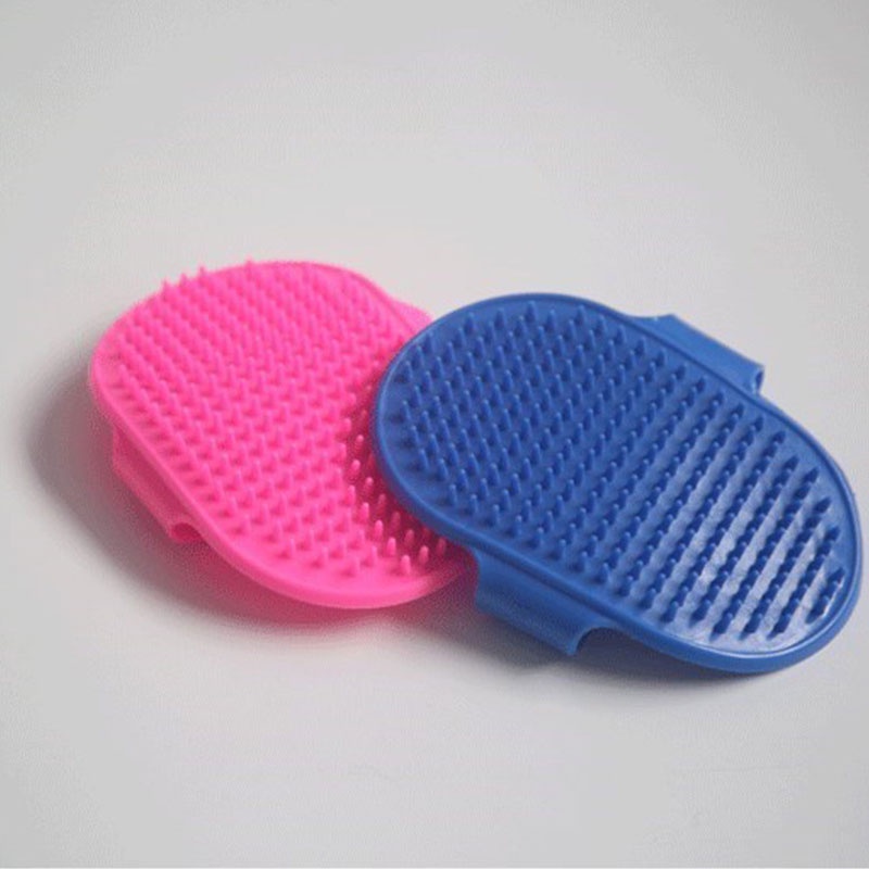 Sisi Bulu Hewan Anjing Kucing Pet Comb Brush Silicone for Bath Dog Cat - ol