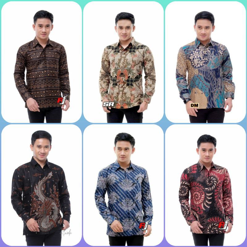 NEW ARRIVAL DISTRO BATIK PRIA BORDIR SOGAN HRB026 BATIKAF NOTOARTO BATIK