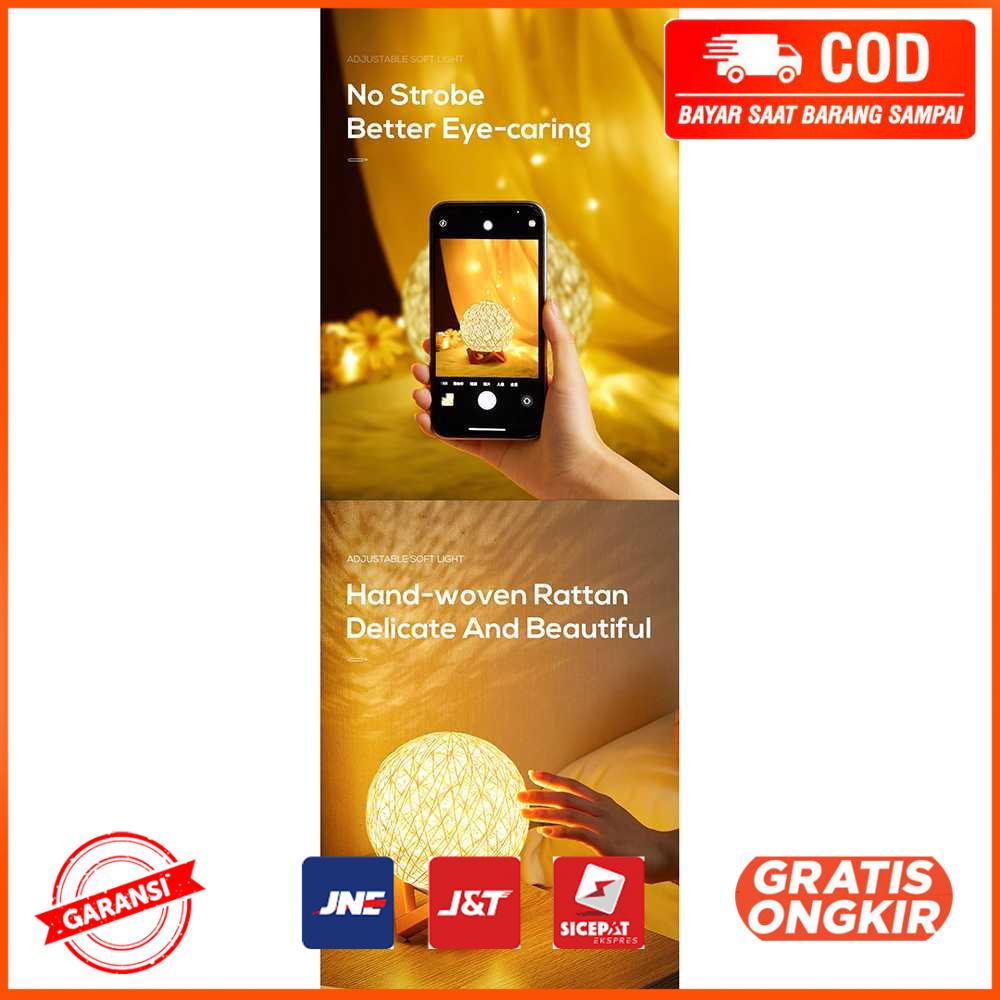 Lampu Tidur LED Dekorasi Bola Sepak Takraw 15 cm XD090