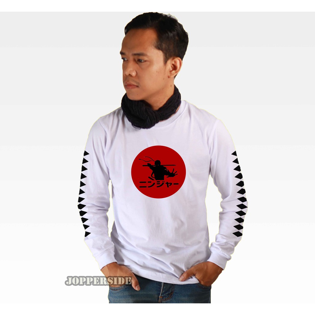 JOPPERSIDE TSHIRT KAOS DISTRO LONG SLEEVE LONGSLEEVE LENGAN PANJANG PRIA NINJA ORIGINAL PREMIUM TL5