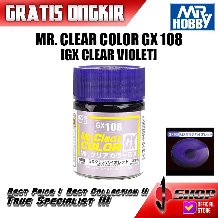 

Mr.Hobby - GX108 Mr.Clear Color Clear Violet