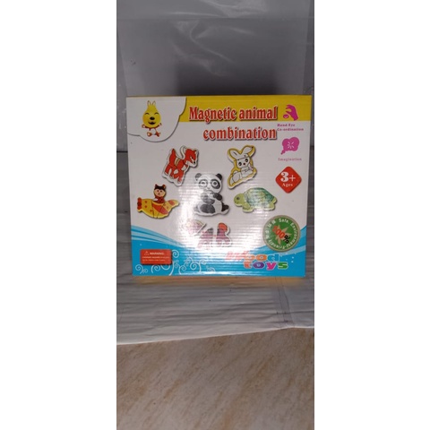 mainan anak magnetic animal combination