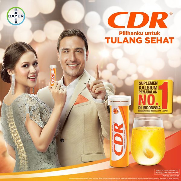 CDR Rasa Jeruk isi 10 Tablet - Calcium D Redoxon 100% Original