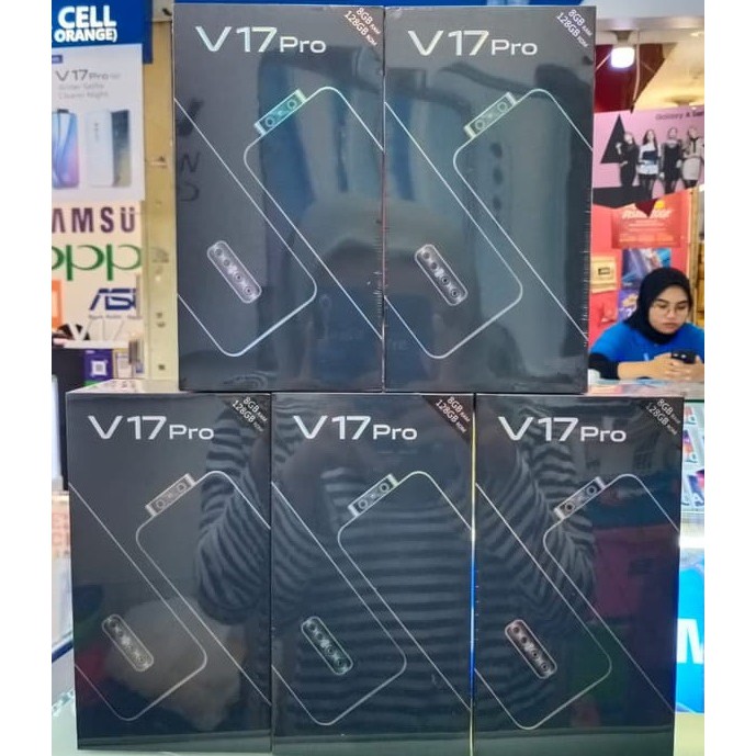 Vivo V17 Pro 8 - 128 Ram 8gb Rom 128gb - Garansi Resmi Vivo Indonesia - Putih - Hitam