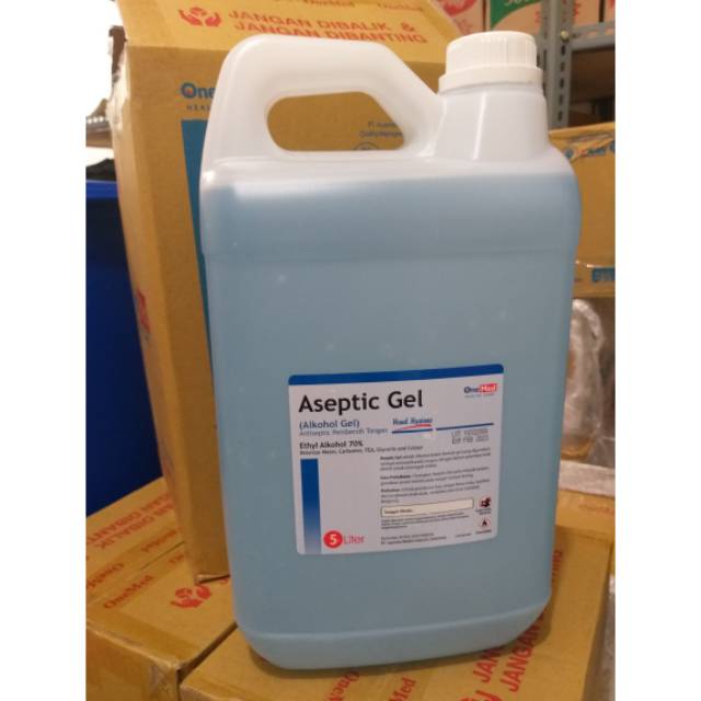 Aseptic Gel / Antiseptic Gel merk one med 5 liter