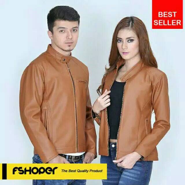 Jaket semi kulit couple