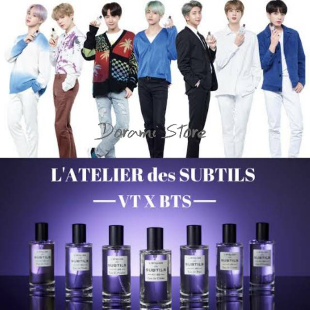 Bts Vt Latelier De Subtils Perfume Original  Standee Photocard Bangtan Eau De Cotton  Jungkook V COD