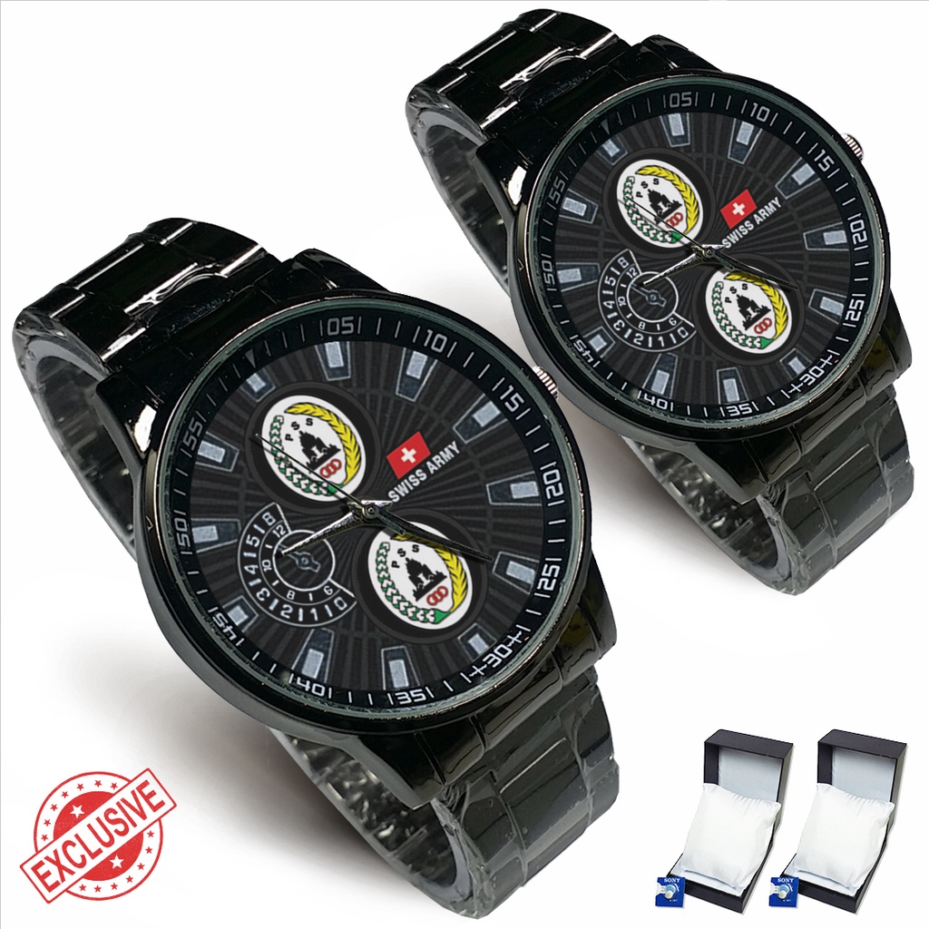 Jam Tangan Rantai Couple Logo PSS (Cool)