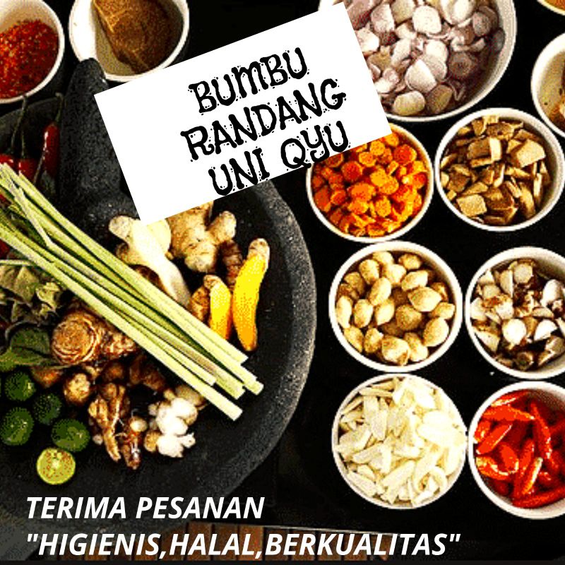 

Bumbu Rendang Untuk 1kg daging/Tanpa Pengawet/Khasminang
