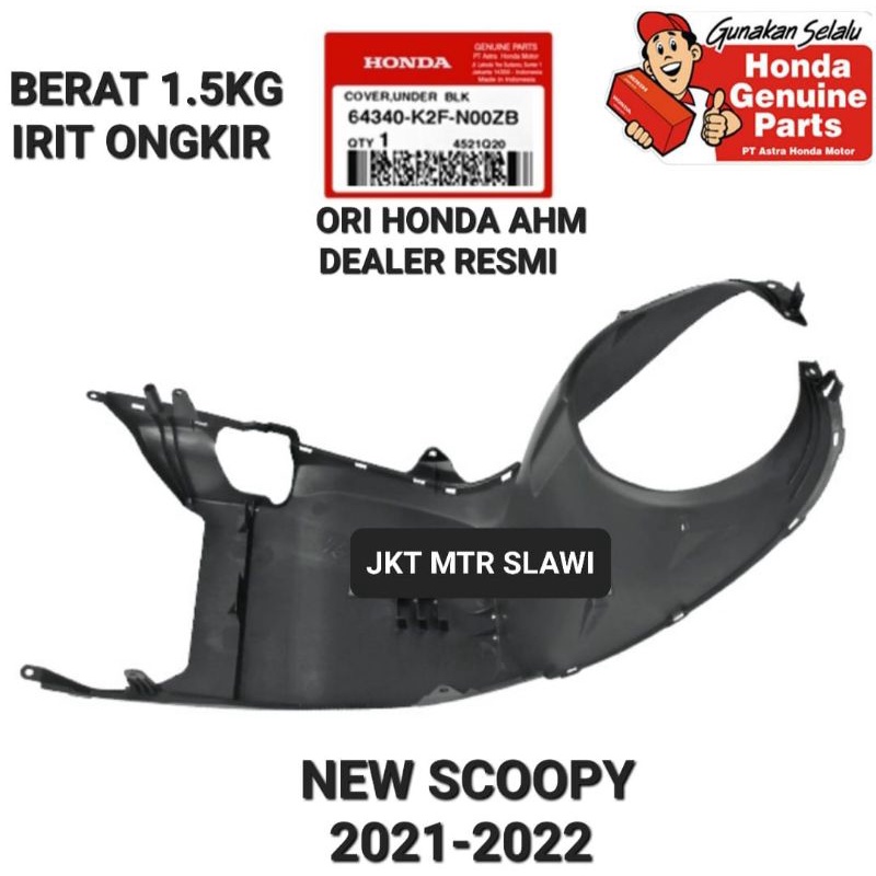 64340-K2F-N00ZB cover under scoopy new esp 2021-2022 paru K2F dealer resmi hgp ori honda ahm aslli honda