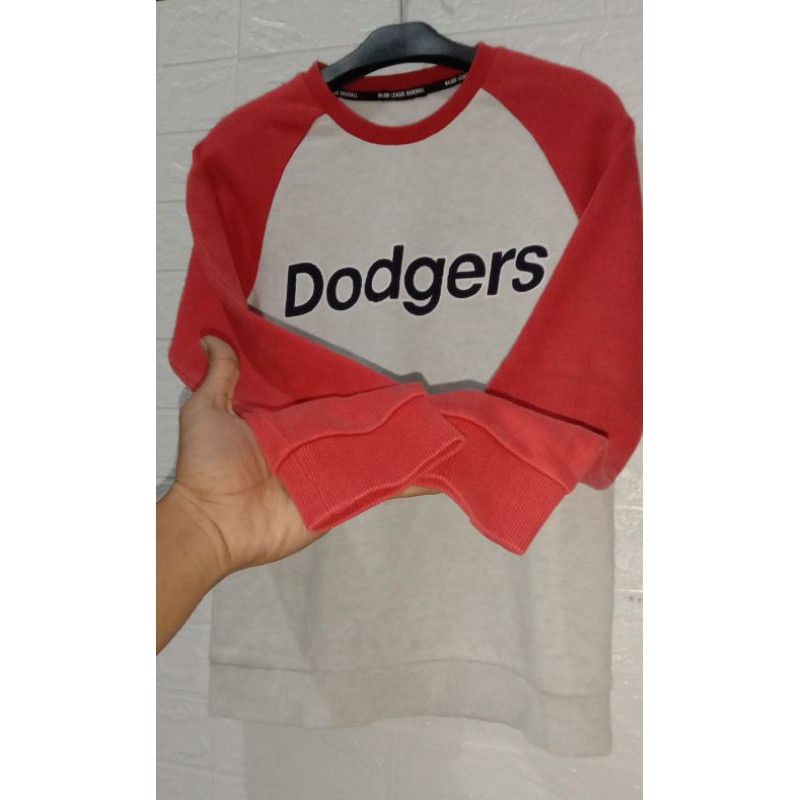 CN MAJOR LEAGUE BASEBALL SIZE M fit L/ CREWNECK SWITER ORIGINAL SECOND BRANDED (PL/2ND)