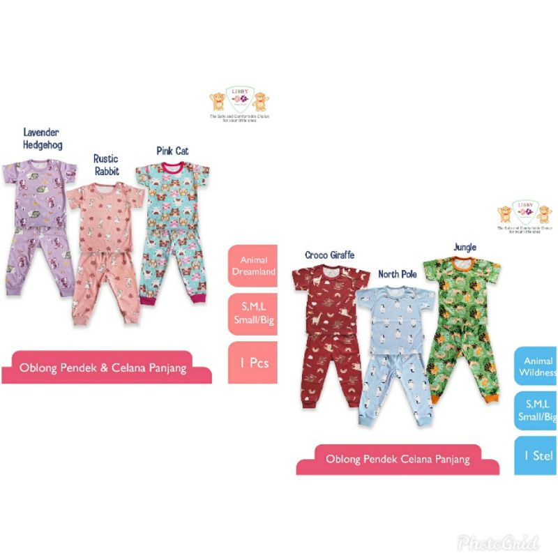 LIBBY Tea Time | Tale of Praire | Stelan Oblong Pendek - Celana Panjang