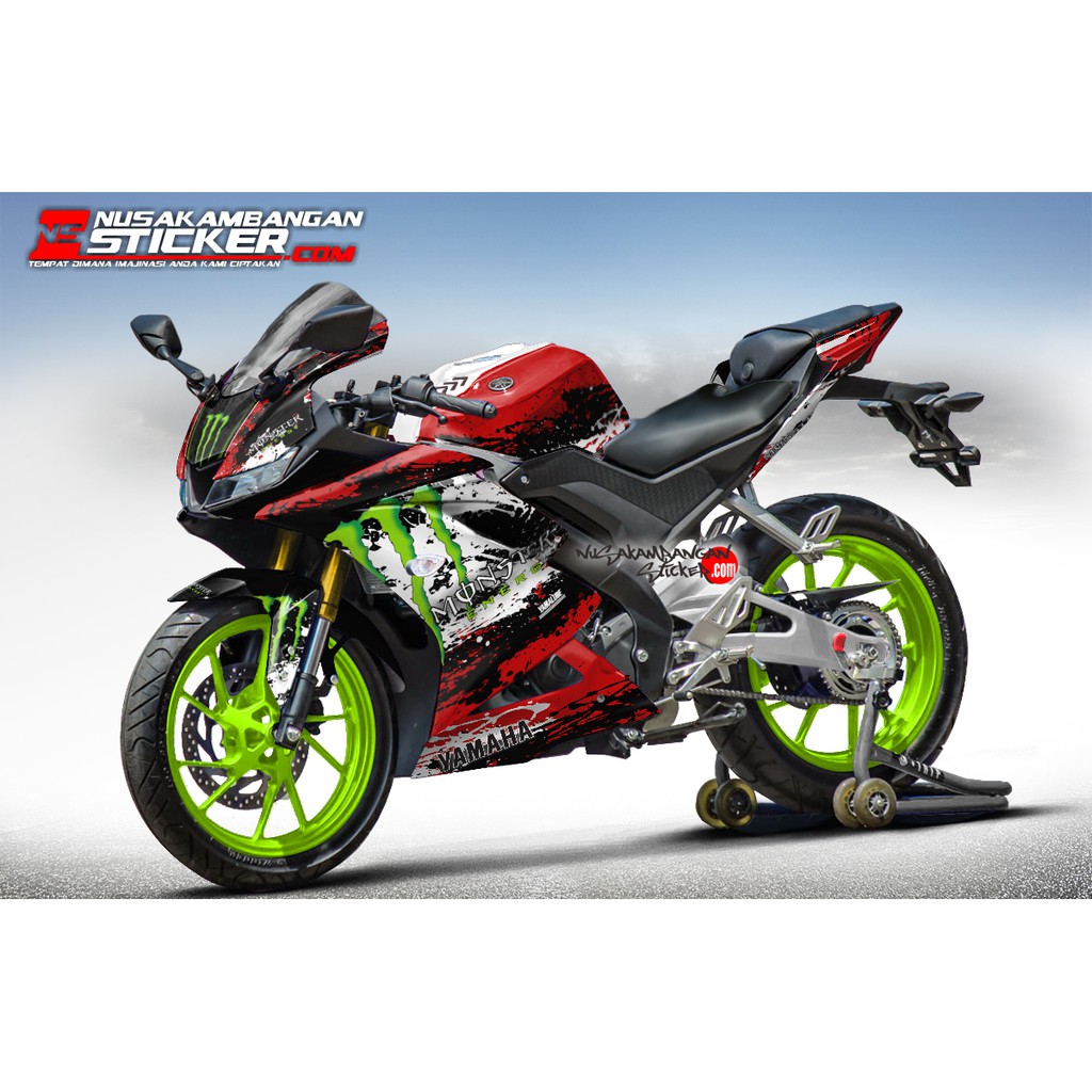 Stiker R15 V3 VVA 155 - Livery Moto GP Merah Full Body