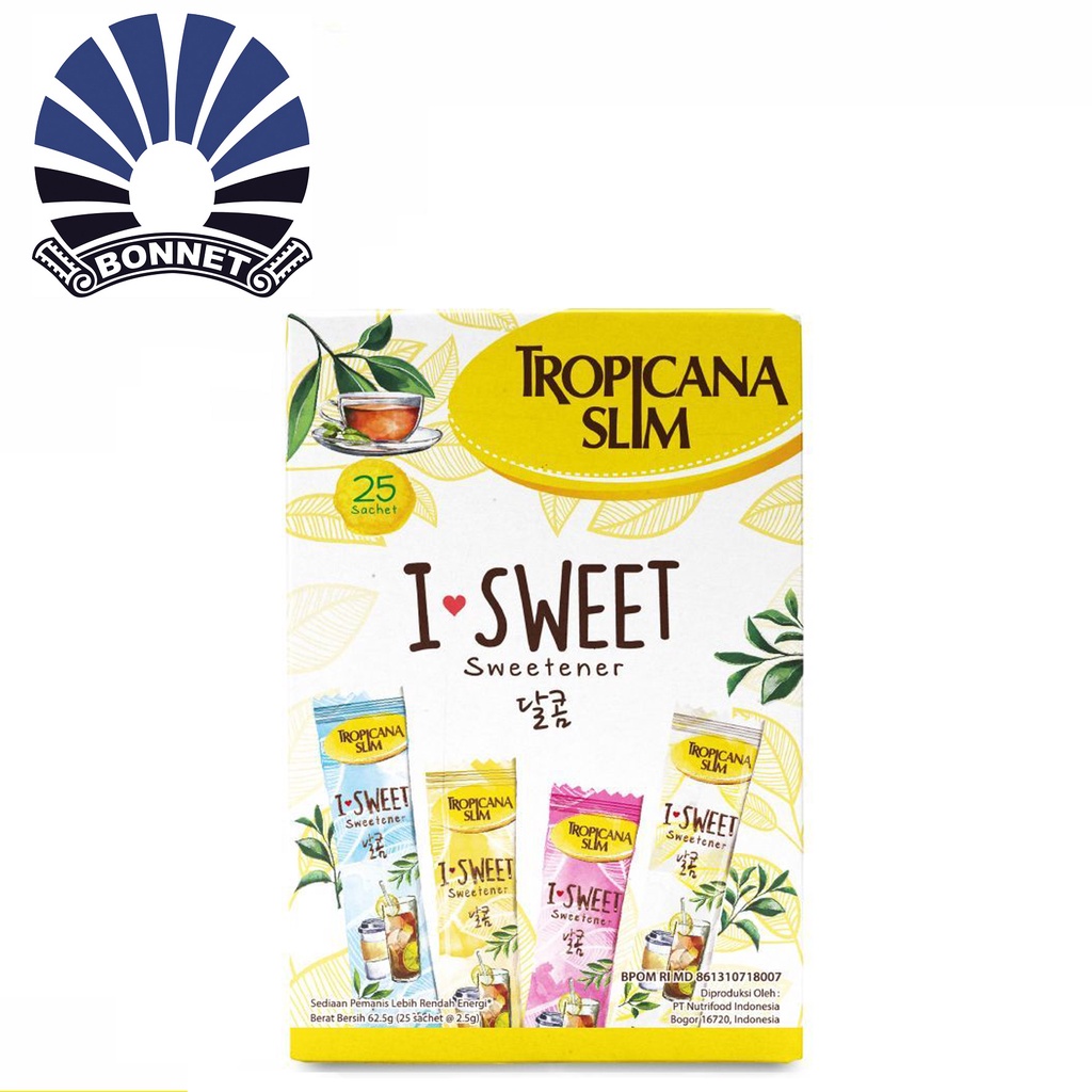 

Tropicana Slim Sweetener I-Sweet 25 sachet - Pemanis untuk Bantu Batasi Gula