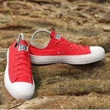 SEPATU ALL-STAR CONVERS CT MERAH PUTIH  LOW PRIA WANITA