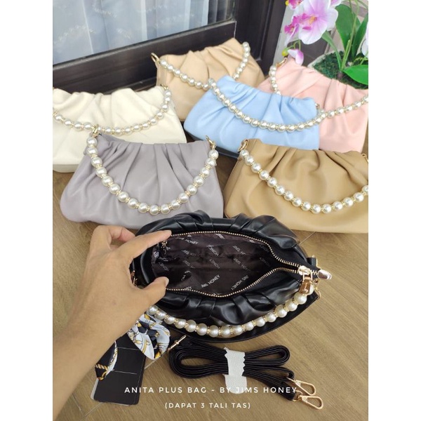 ANITA BAG PLUS JIMSHONEY TAS SLEMPANG SIMPEL FREE PITA MUTIARA