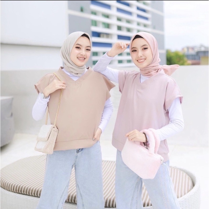 Outer Baju Rompi Vest Korean Style wanita