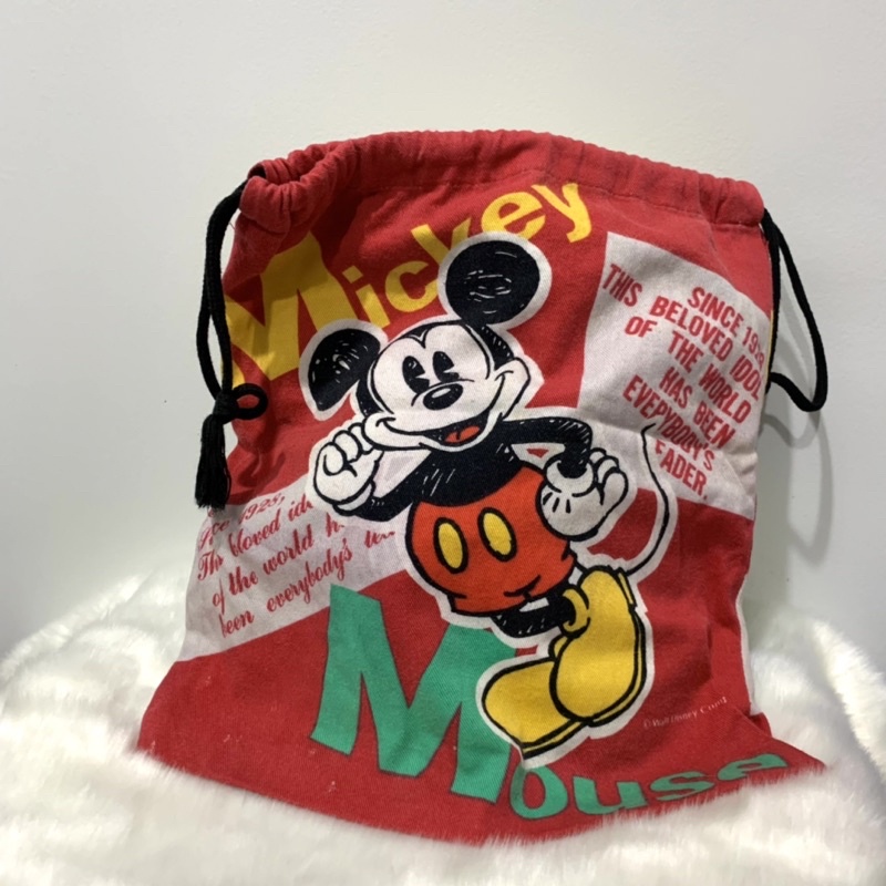tas mickey mouse / tas serut mickey mouse / drawstring mickey mouse / mickey mouse disney