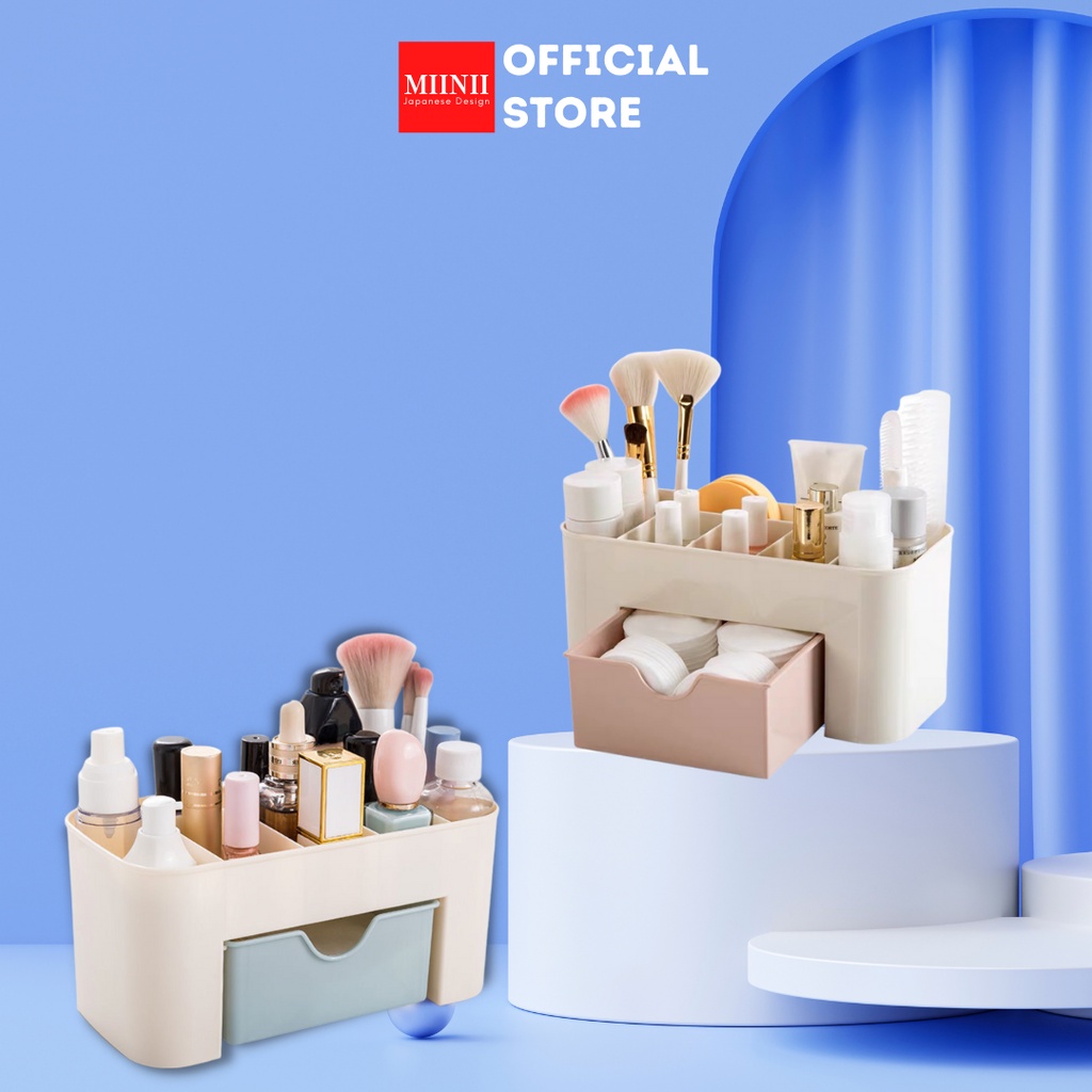 MIINII Tempat Make Up LK06 Rak Kosmetik Kotak Perhiasan Rak Make Up Storage Multifungsi