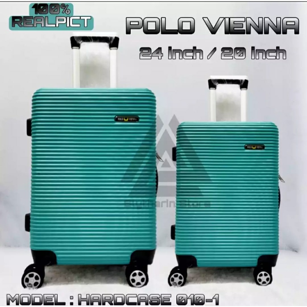 promo koper set ukuran 20inch 24inch beli 1 dapat 2 koper polo original polo vienna tidak mudah pecah