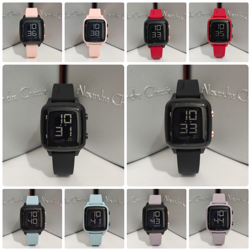 Jam Wanita Digital Alexandre Christie AC9369 AC 9369 ORIGINAL Alexander Christie Garansi Resmi