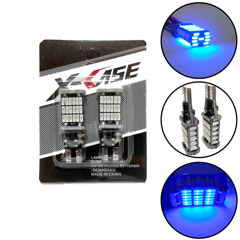 LAMPU SEN T10 NEW  45 LED CHIPS  MOTORCYCLE LIGHTS motor