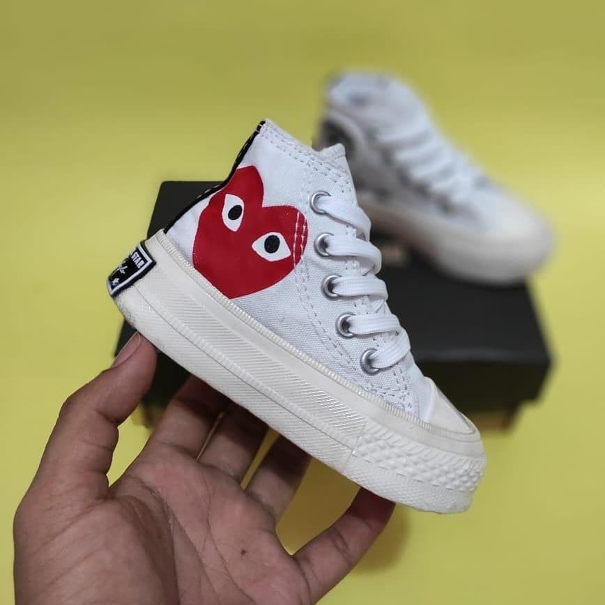 SEPATU ANAK CONVERSE PLAY CDG PREMIUM HIGH QUALITY CONVERSE CDG ANAK