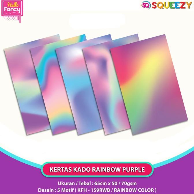 

Kertas Kado Squeezy Motif Campur Isi 50 / Bungkus Kado