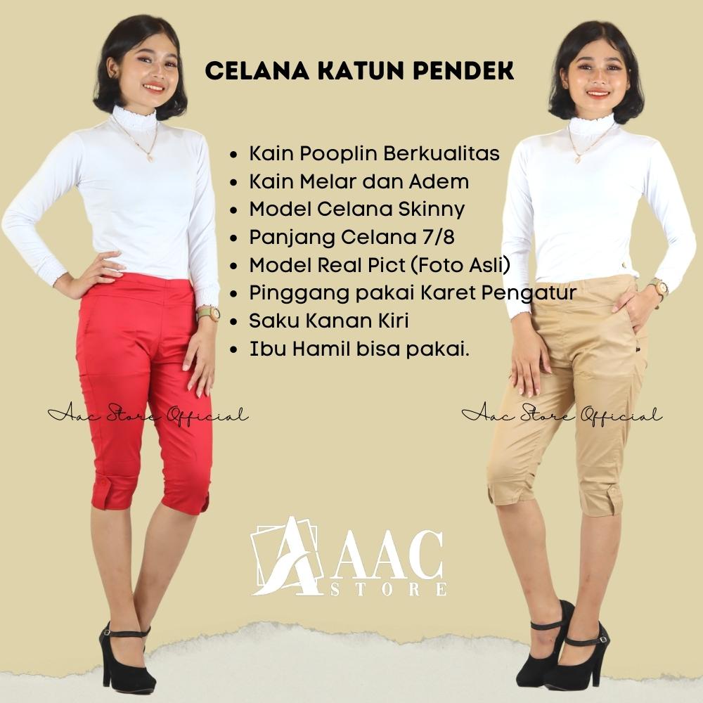 Celana Katun Pendek (7/8) Ukuran Allsize Fit L