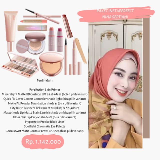 Paket Wardah Instaperfect Nina Septiani