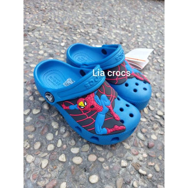 Crocs anak spiderman &amp; thomas / Sandal Crocs Anak