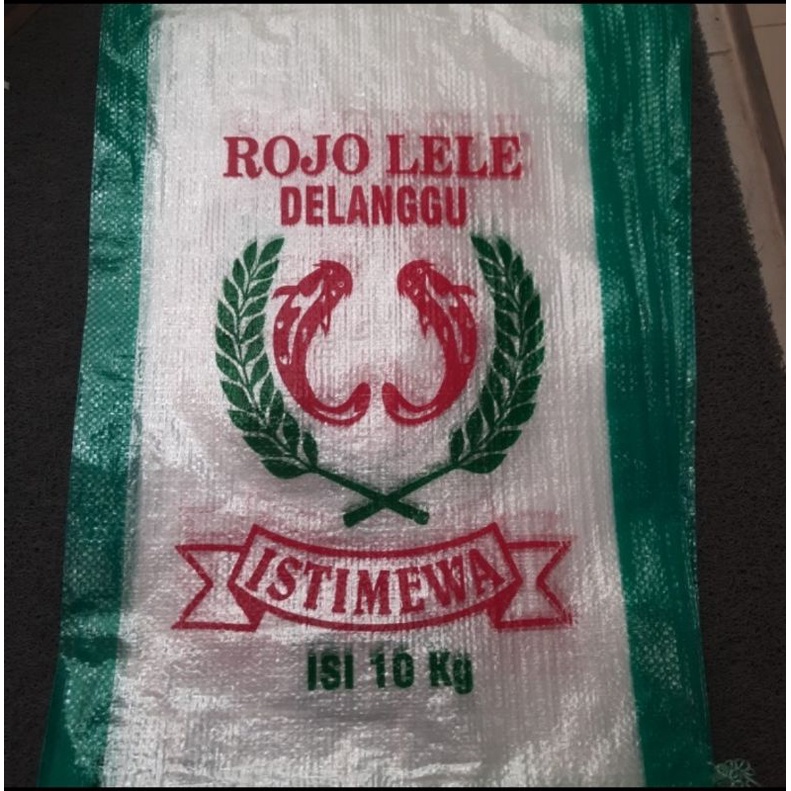 Karung Beras Transparan 10 kg cap RojoLele Delanggu, Ayam Jago