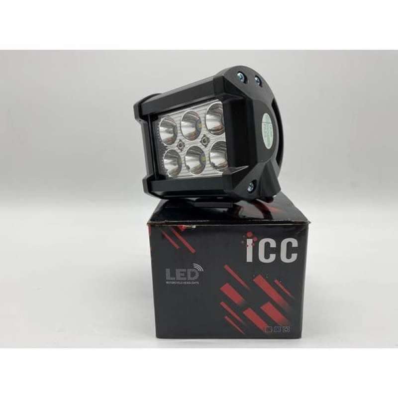 Lampu Tembak LED Cree Lampu Sorot LED 6Mata ICC Cree Work Light 18Watt