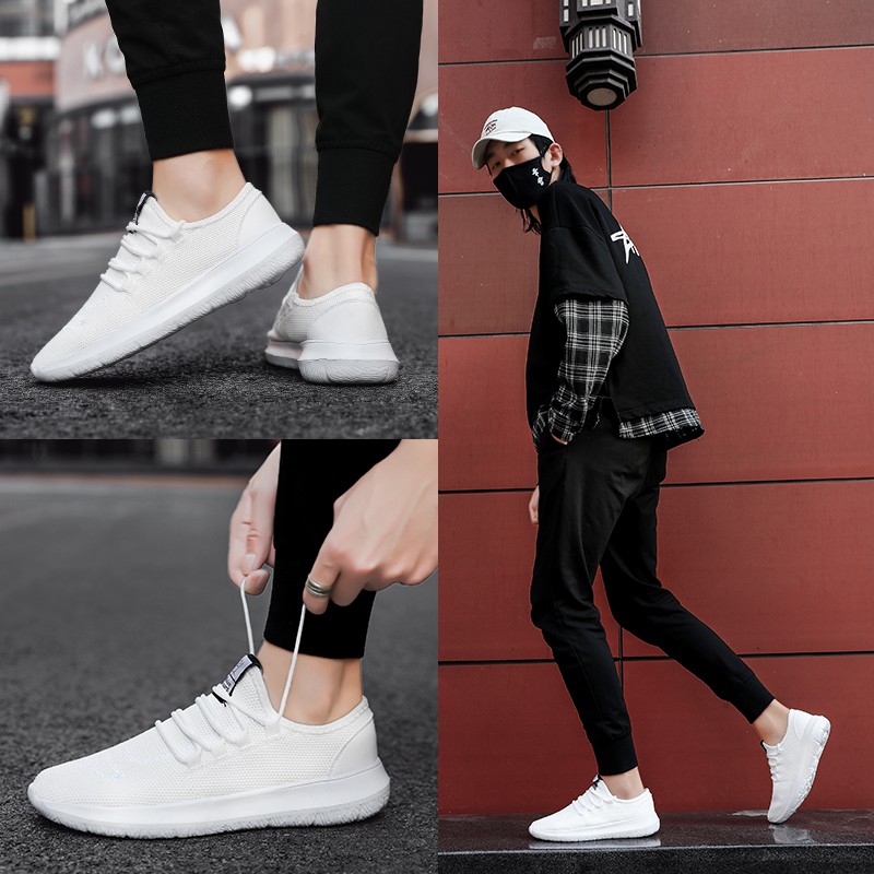 【S7 Sport】 sepatu olahraga pria yeezy sepatu santai lari musim panas promo bernapas original murah